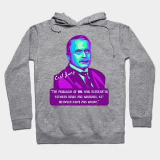 Carl Jung Portrait and Quote Hoodie